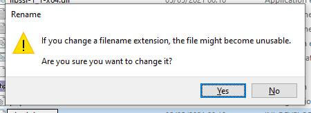 Windows dialogue box